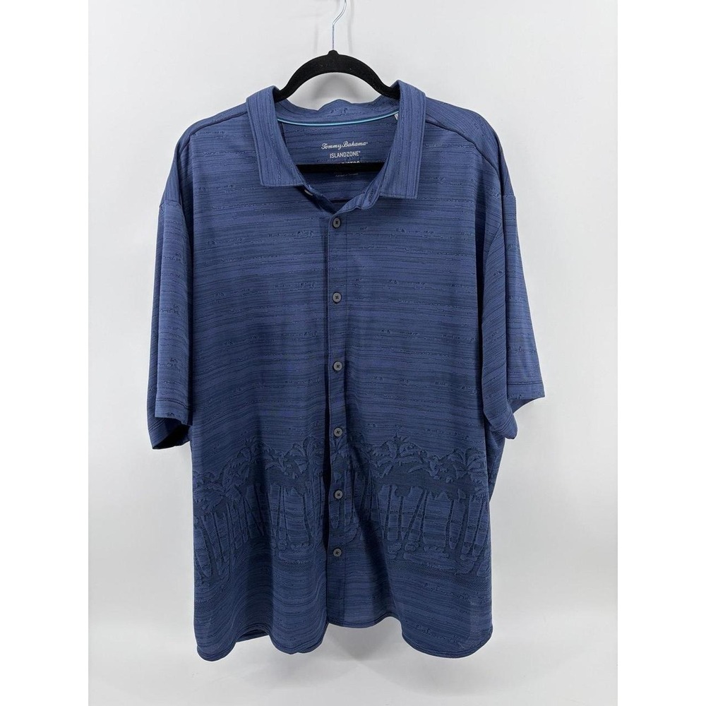Tommy Bahama, IslandZone Blue Hawaiian, Button-Front Shirt, Men's Size 2XLB